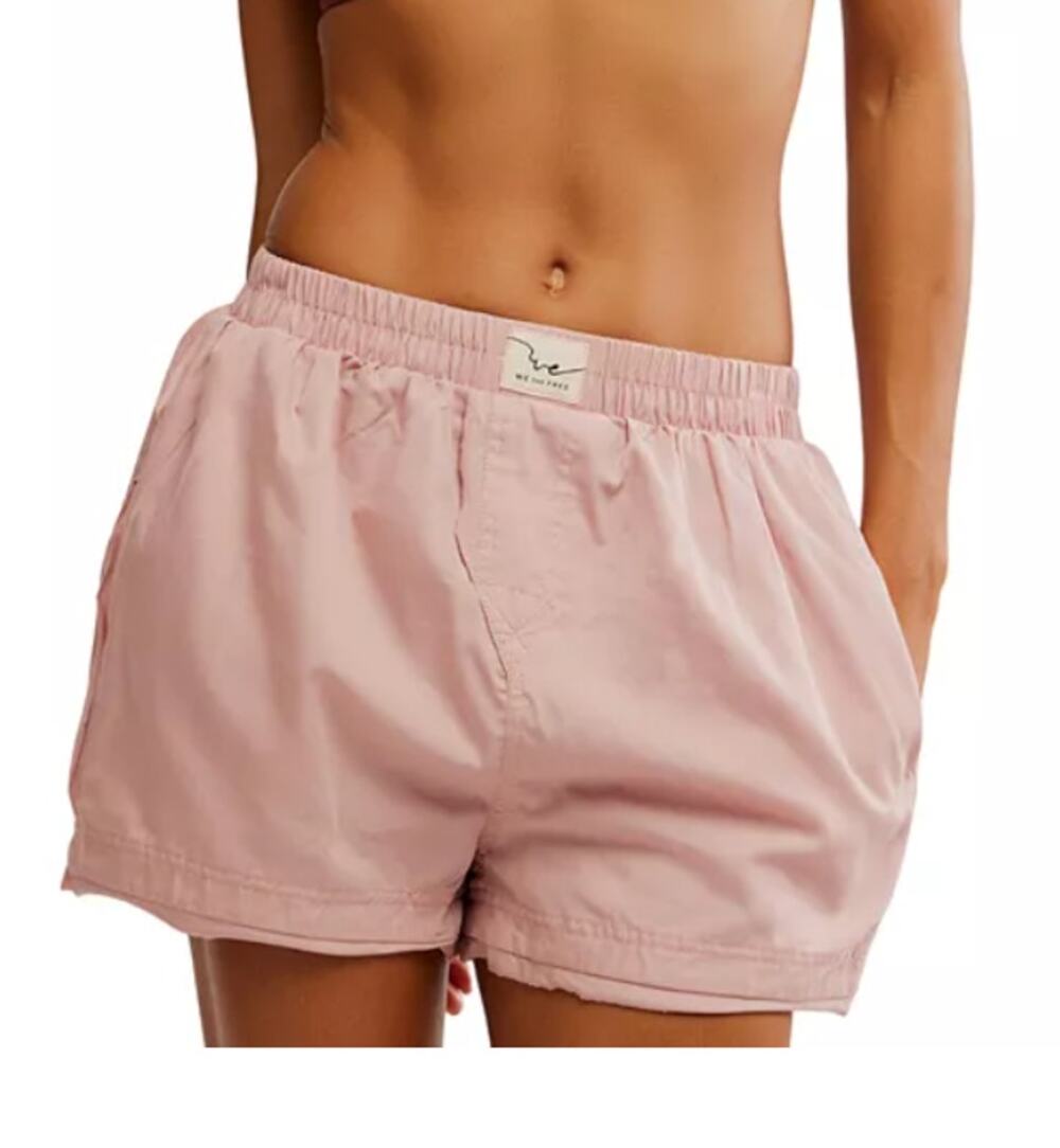 Free People Day to Day Solid Boxers Women's Pajama Sets Dusty Himalayan : XS NWT